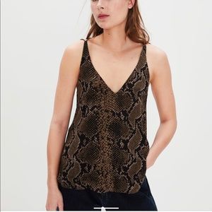 Snake print top